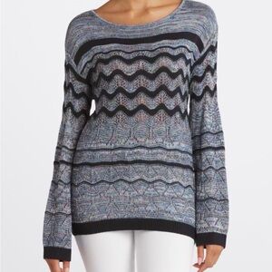 Evolution by Cyrus Zuly Novelty Pointelle Sweater